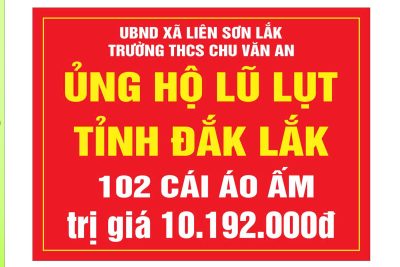 ❤️ GIÁO VIÊN VÀ HỌC SINH TRƯỜNG THCS CHU VĂN AN CHUNG TAY ỦNG HỘ ĐỒNG BÀO VÙNG LŨ ❤️